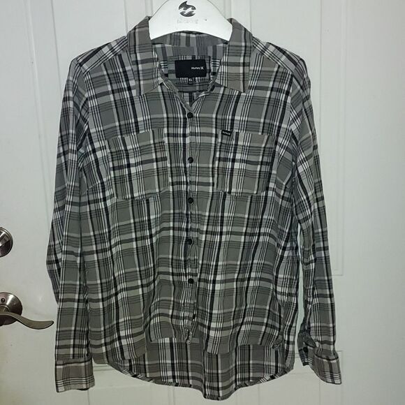 Hurley Flannel Shirt Women's XL - Picture 1 of 4